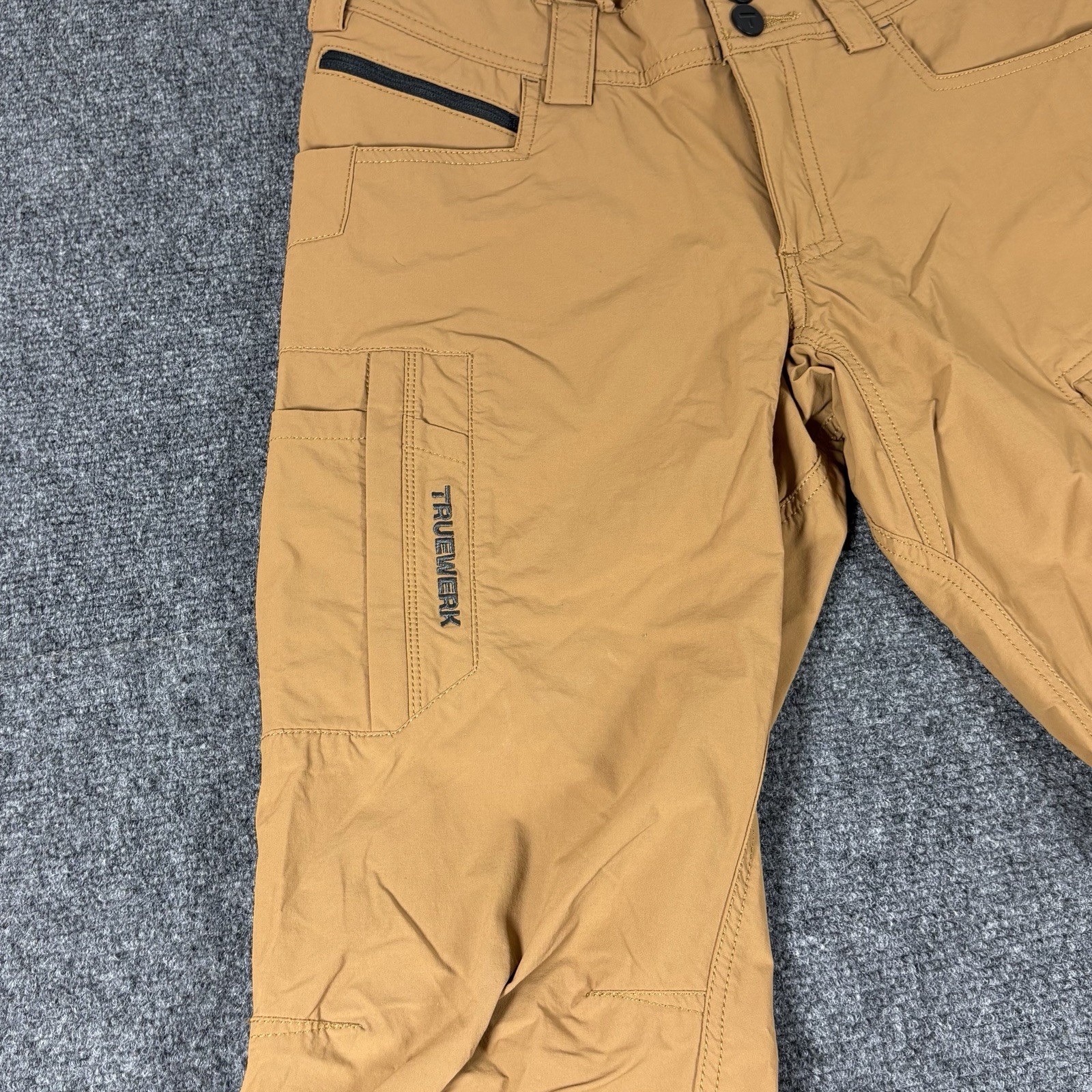 Truewerk T1 Werkpant Pants Womens 6 Brown Cargo Workwear Stretch Nylon 29×31