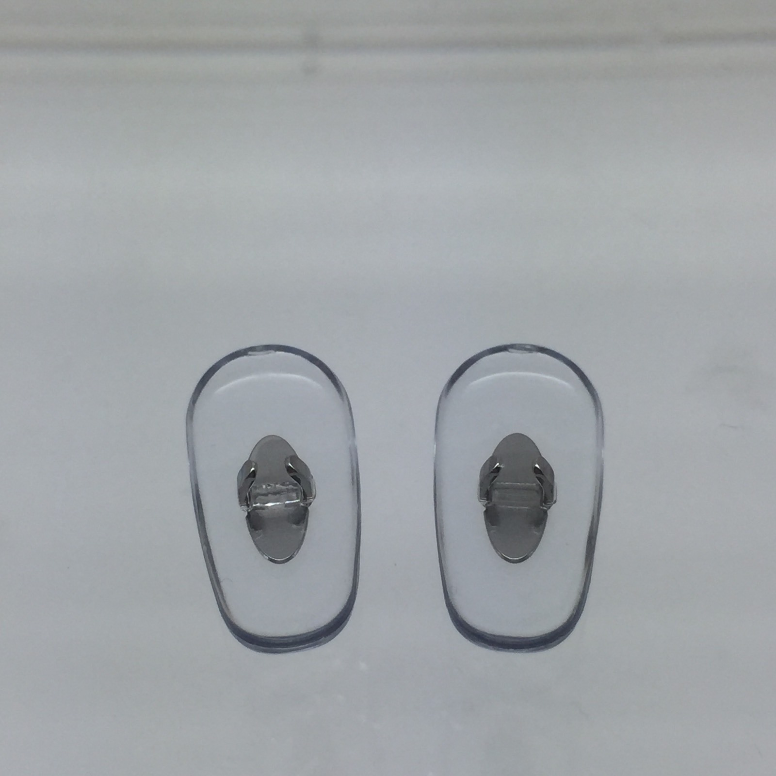 1 Pair of Clear Crimp-On Silicon Nose Pads for Ray-Ban RB Aviator Sunglasses NEW