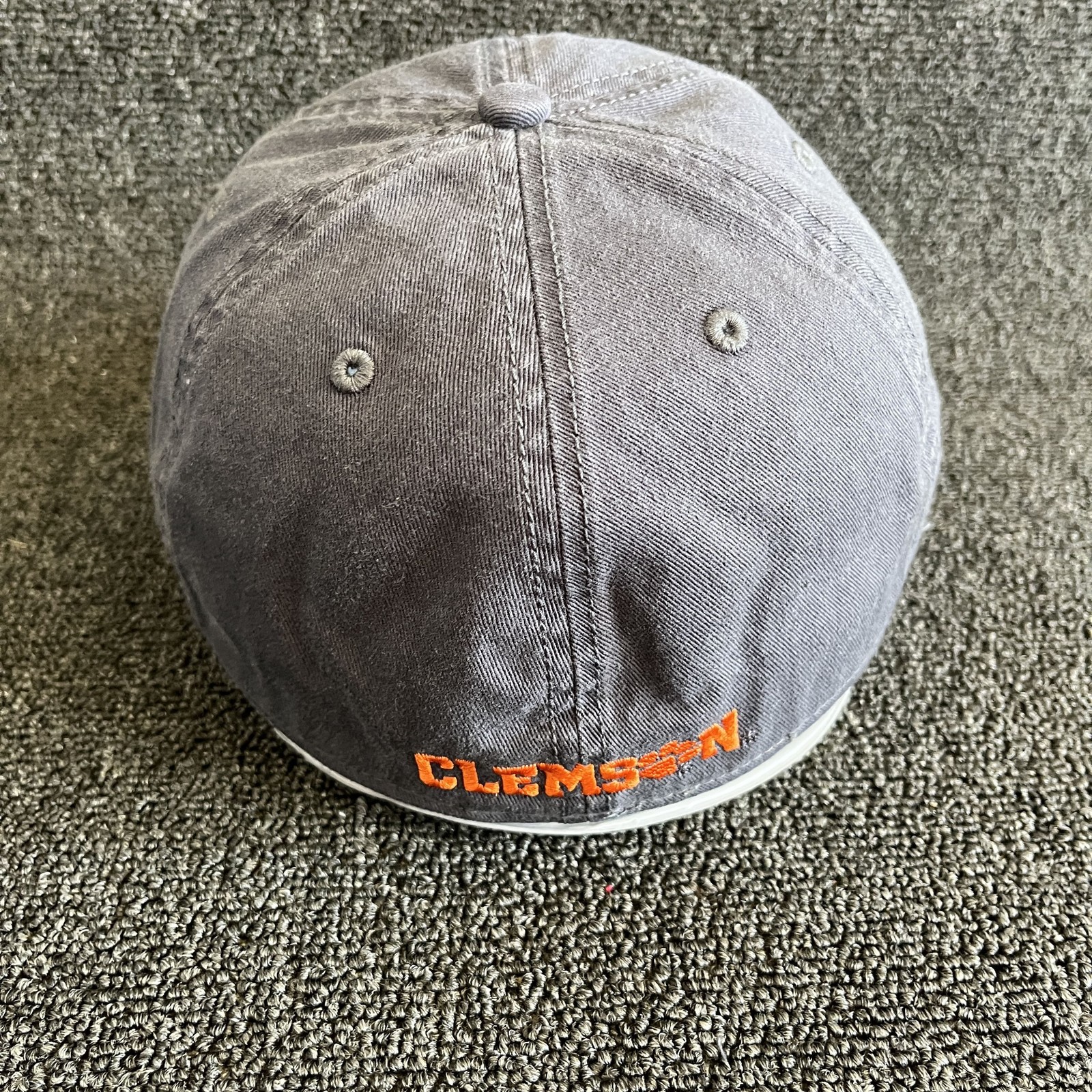 ’47 Brand Clemson Tigers Baseball Cap Strapback Grey Orange Paw Print One Size N