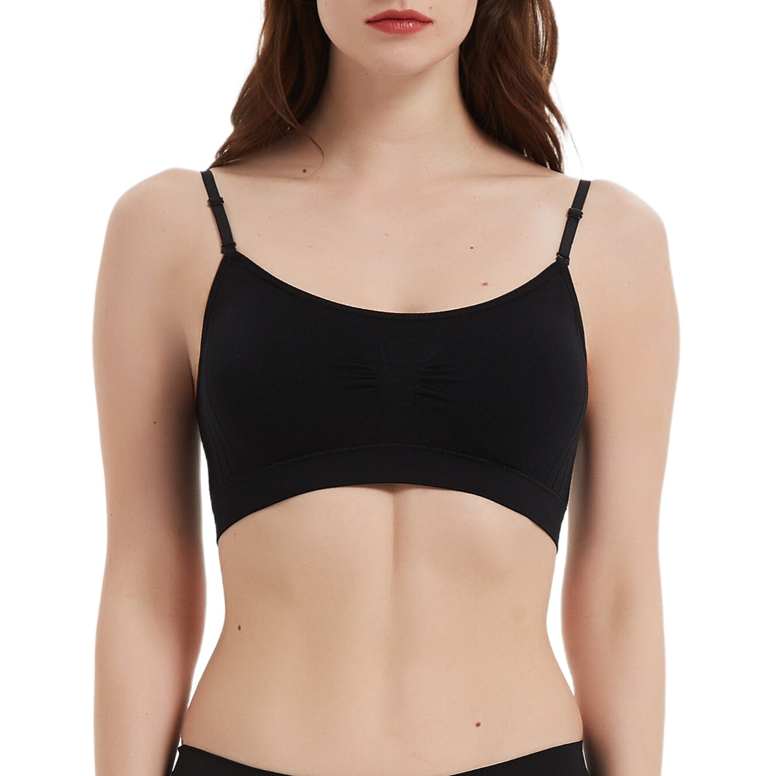 Women’s Seamless T-Shirt Bra Wireless Padded Bralette, No Underwire Everyday Bra