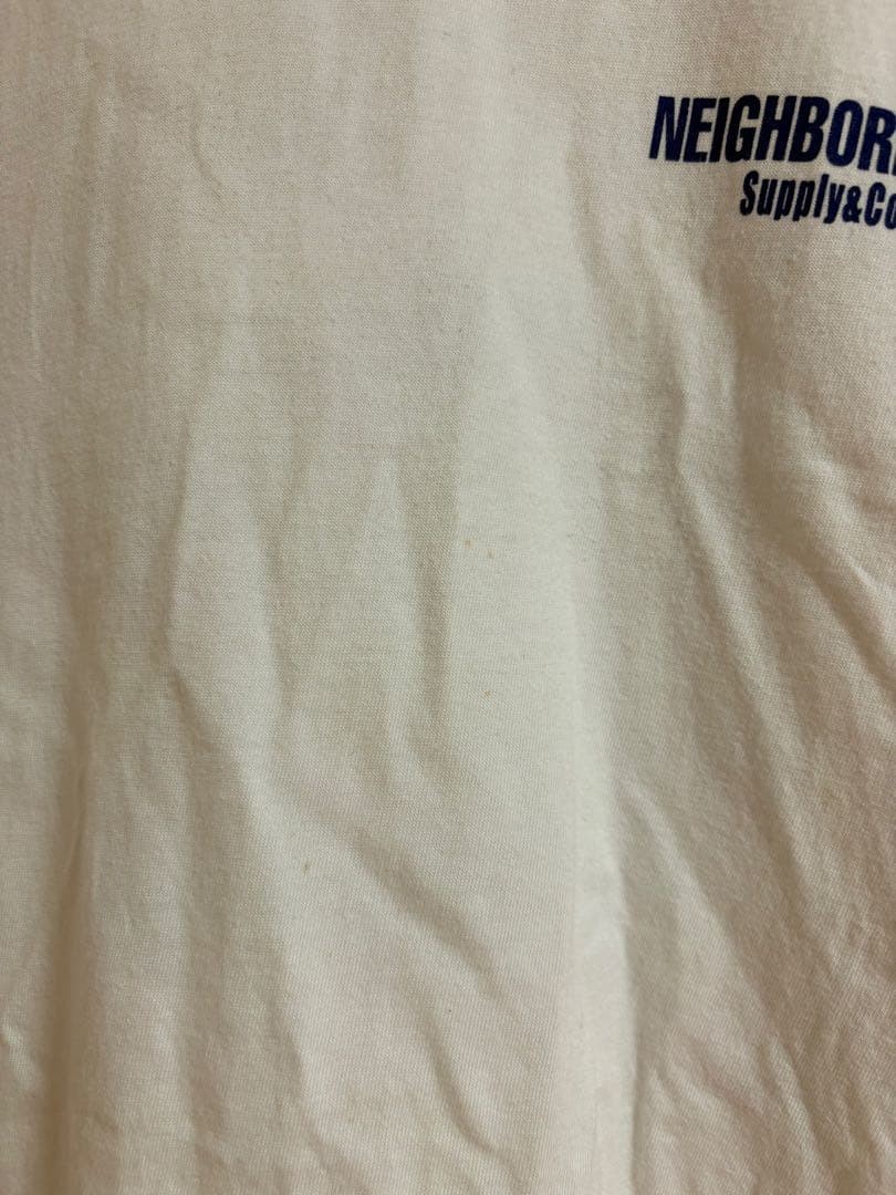 NEIGHBORHOOD White T-Shirt XL Tee Graphic Logo Harajuku Japan Streetwear Cargo