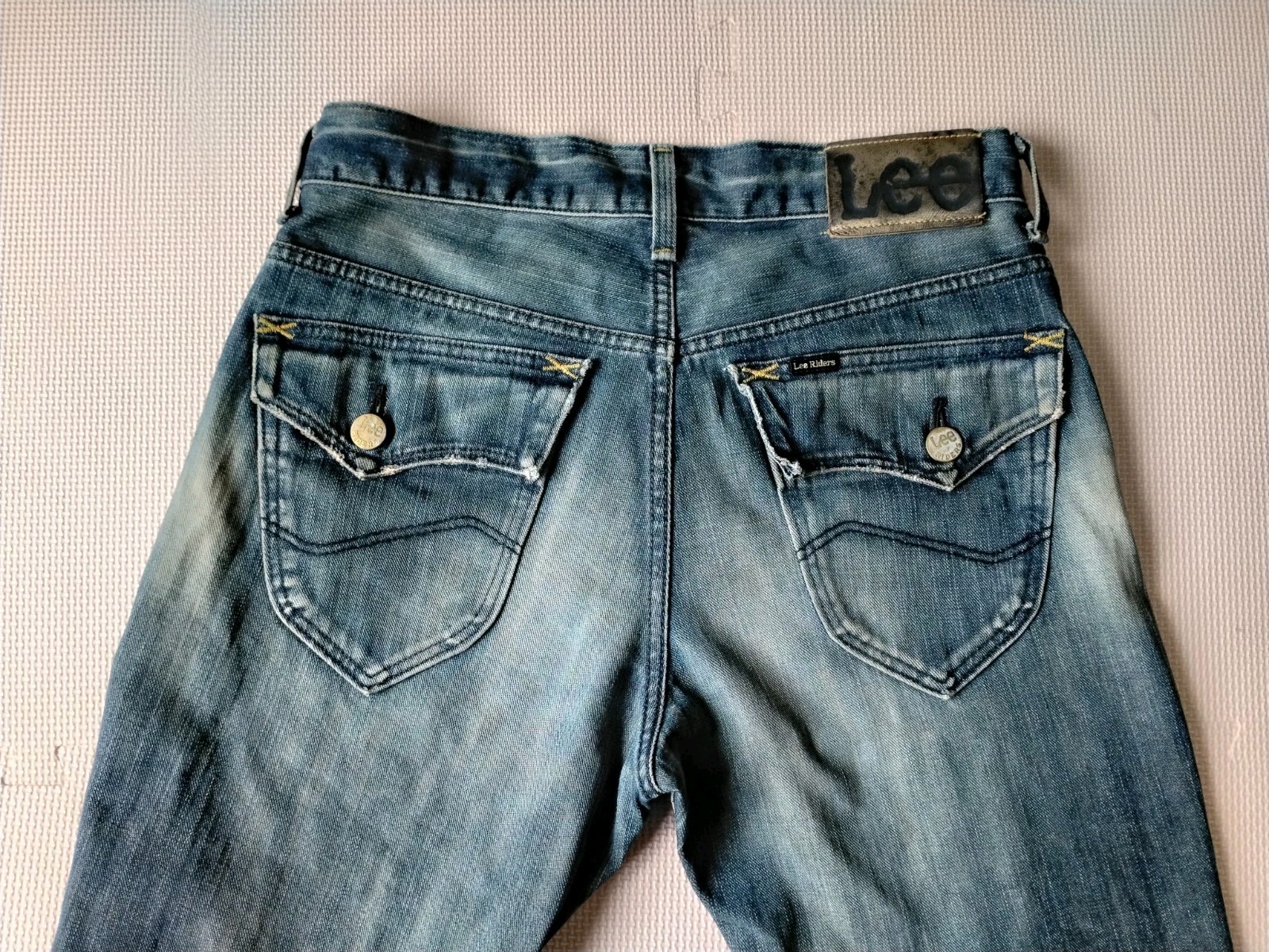Lee Riders Gold Label LM2205 Bootcut Flare Denim Jeans Distressed Made In Japan