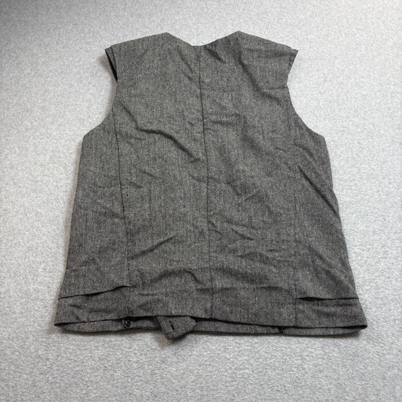 Mustard Seed Vest Woman Medium Gray Moto Minimalist Capsule Academia Heritage