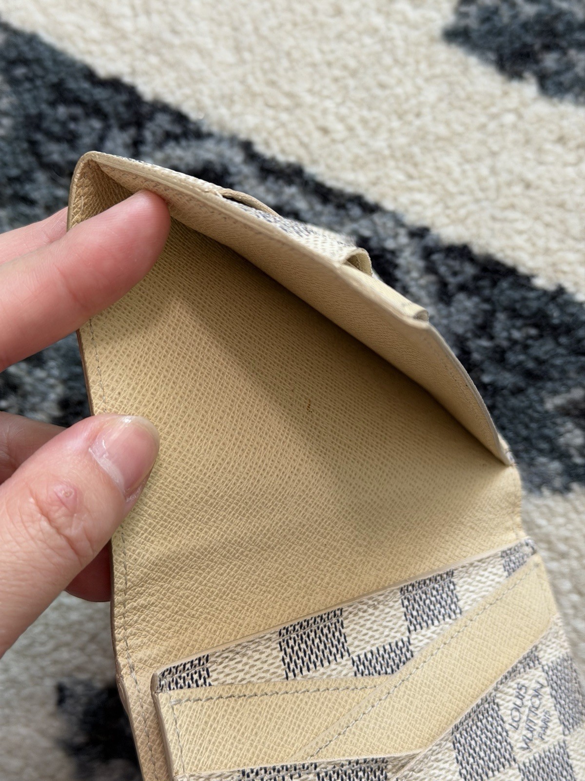 Louis Vuitton Damier Azur Portfolio compact Wallet