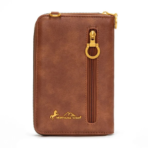 Montana West American Flag RFID Crossbody Phone Wallet
