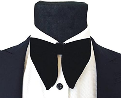 Black Velvet Bow Tie Men Pre-Tied Satin Formal Tuxedo Oversized Big Bowtie
