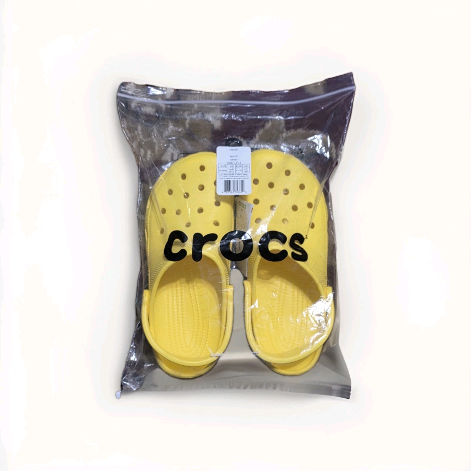 NEW Crocs Unisex Classic Lemon Citron ~ Men’s 7/ Women’s 9 US