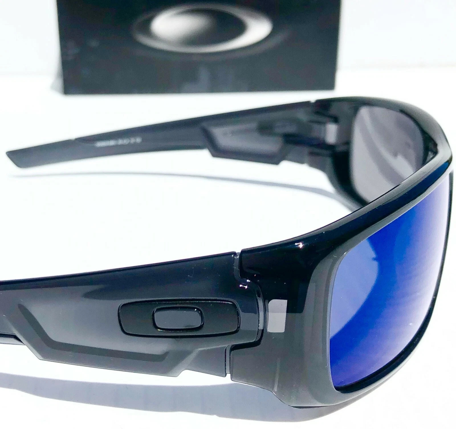 NEW* OAKLEY CRANKSHAFT Black Ink POLARIZED Galaxy Blue Sunglass 9239