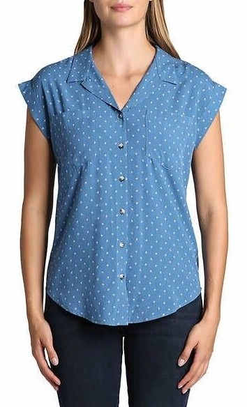 Jachs Girlfriend Ladies Short Sleeve Loose Fit Blouse Pick Your Size & Color NWT