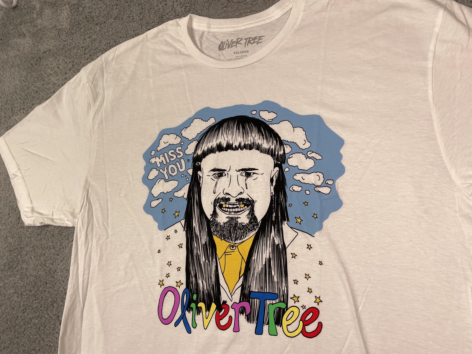 Oliver Tree T Shirt Mens 2XL Miss You Official Licensed Merch Cotton Tee Rare