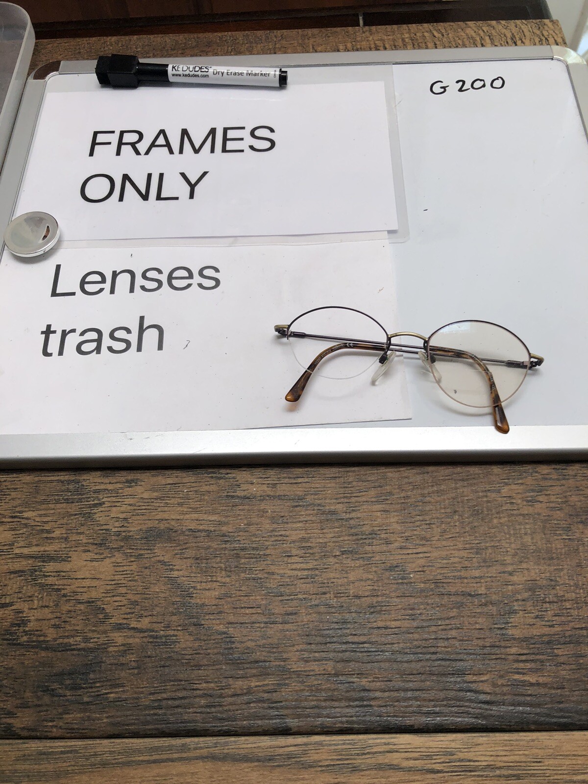 Silhouette M 6315 V 6054, 48-19-135 Frames Only black round eyeglasses G200