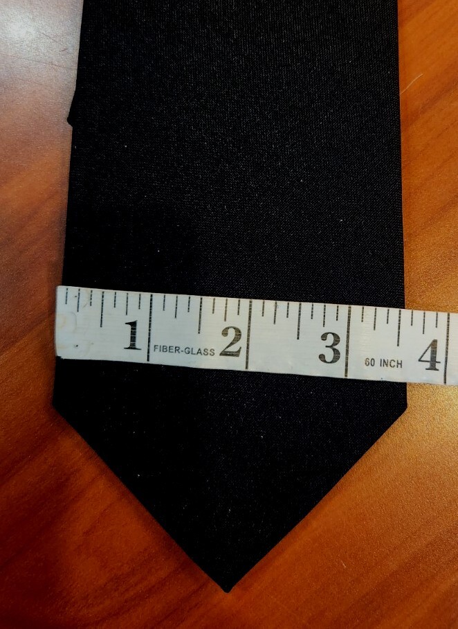 Black Clip on pre-made necktie