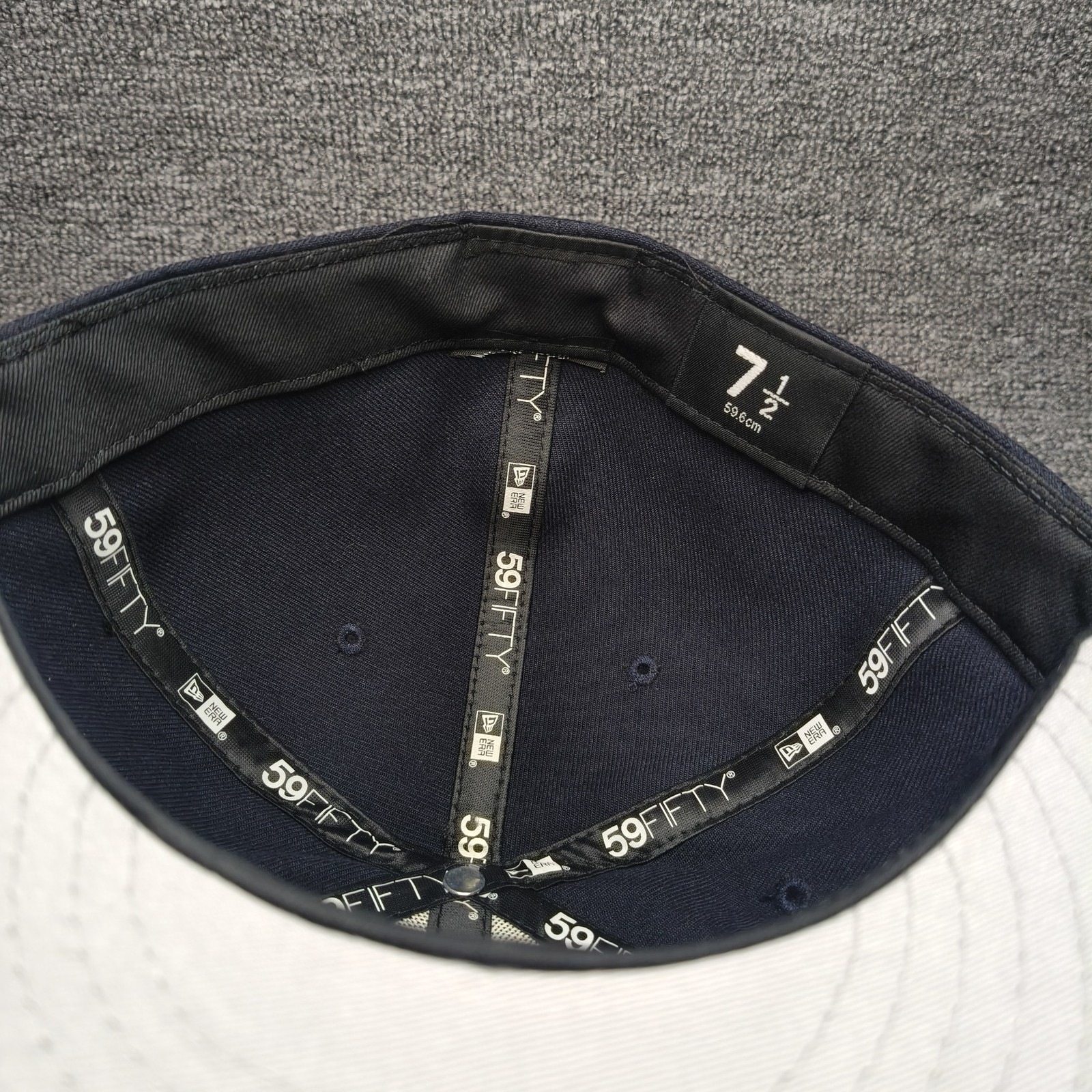 New Era Penn State 59FIFTY Fitted Flat Brim Navy 7 1 4 Hat