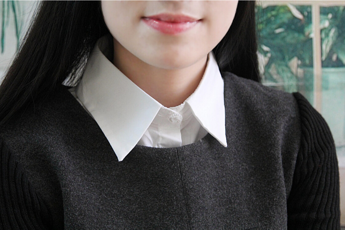 Choker Necklace Unisex Women Peter Pan Detachable Lapel Shirt Fake False Collar
