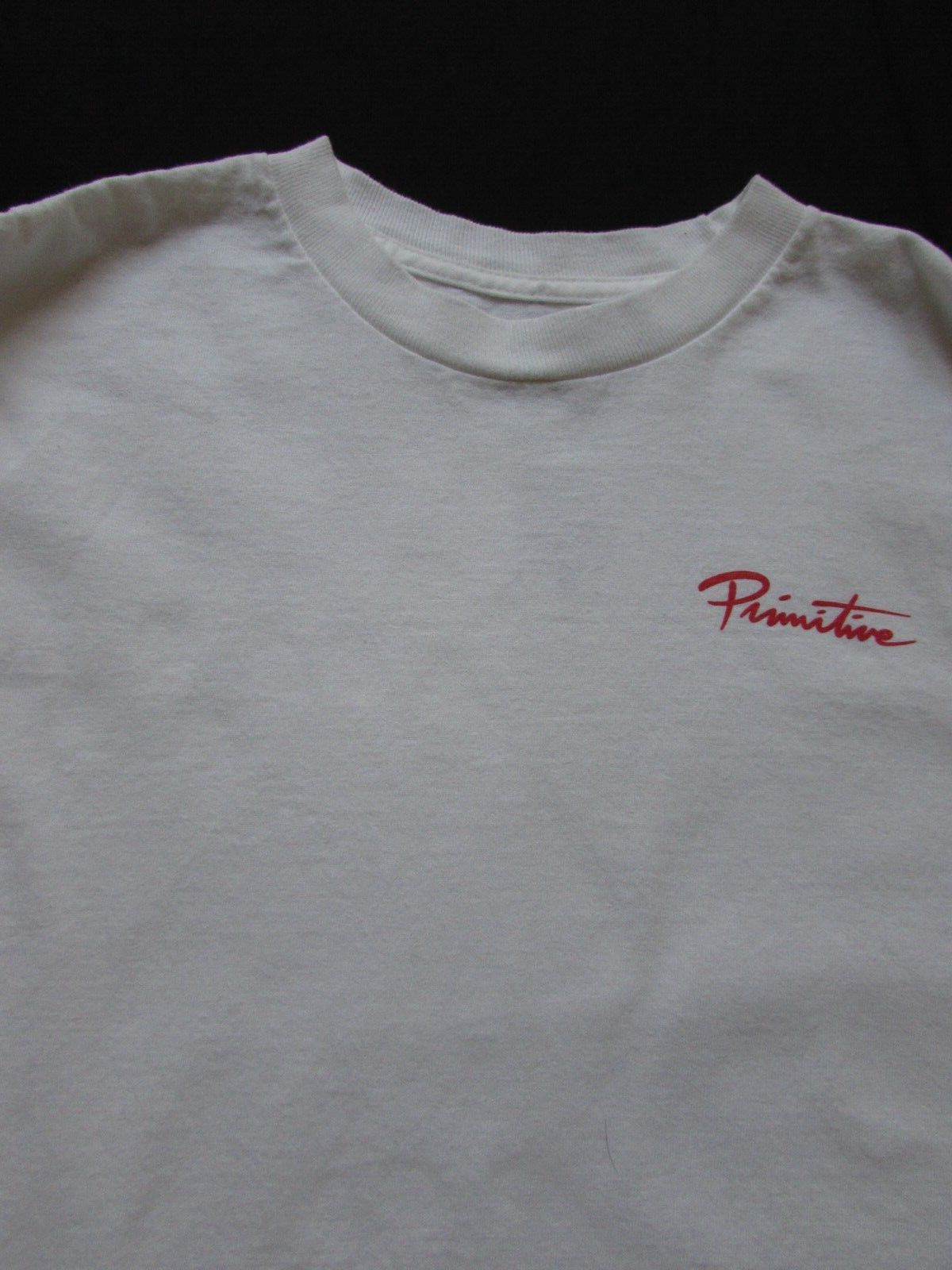 Dragon Ball Super Primitive Shirt Men White Long Sleeve Shrink After Washed Sz S