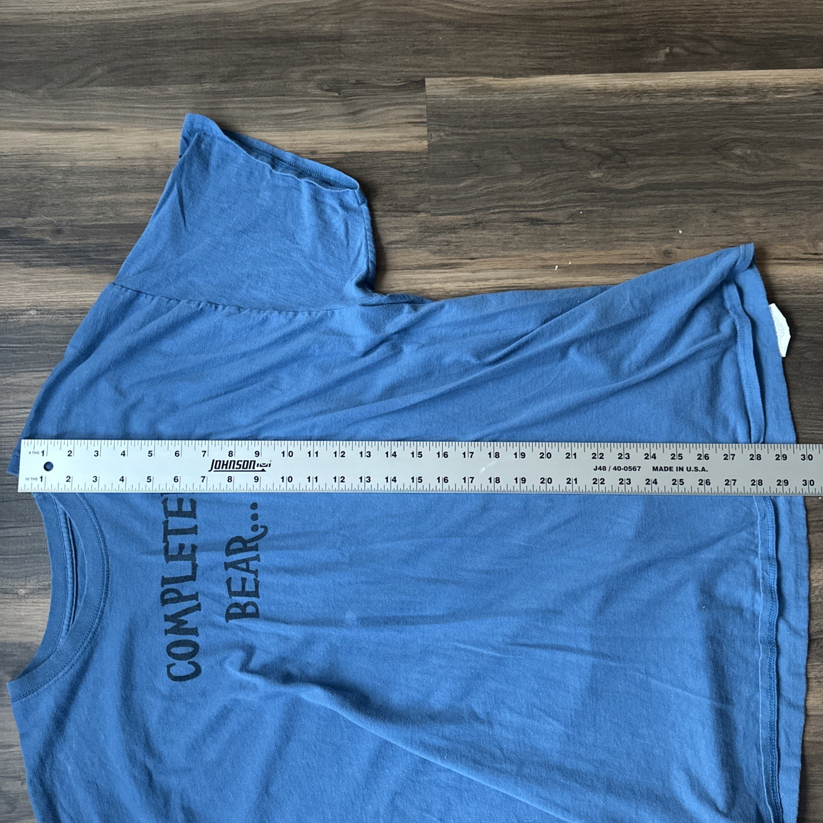 Men’s Champion Blue “Completely Bear” “Under My Kilt” T-shirt – Size XXL