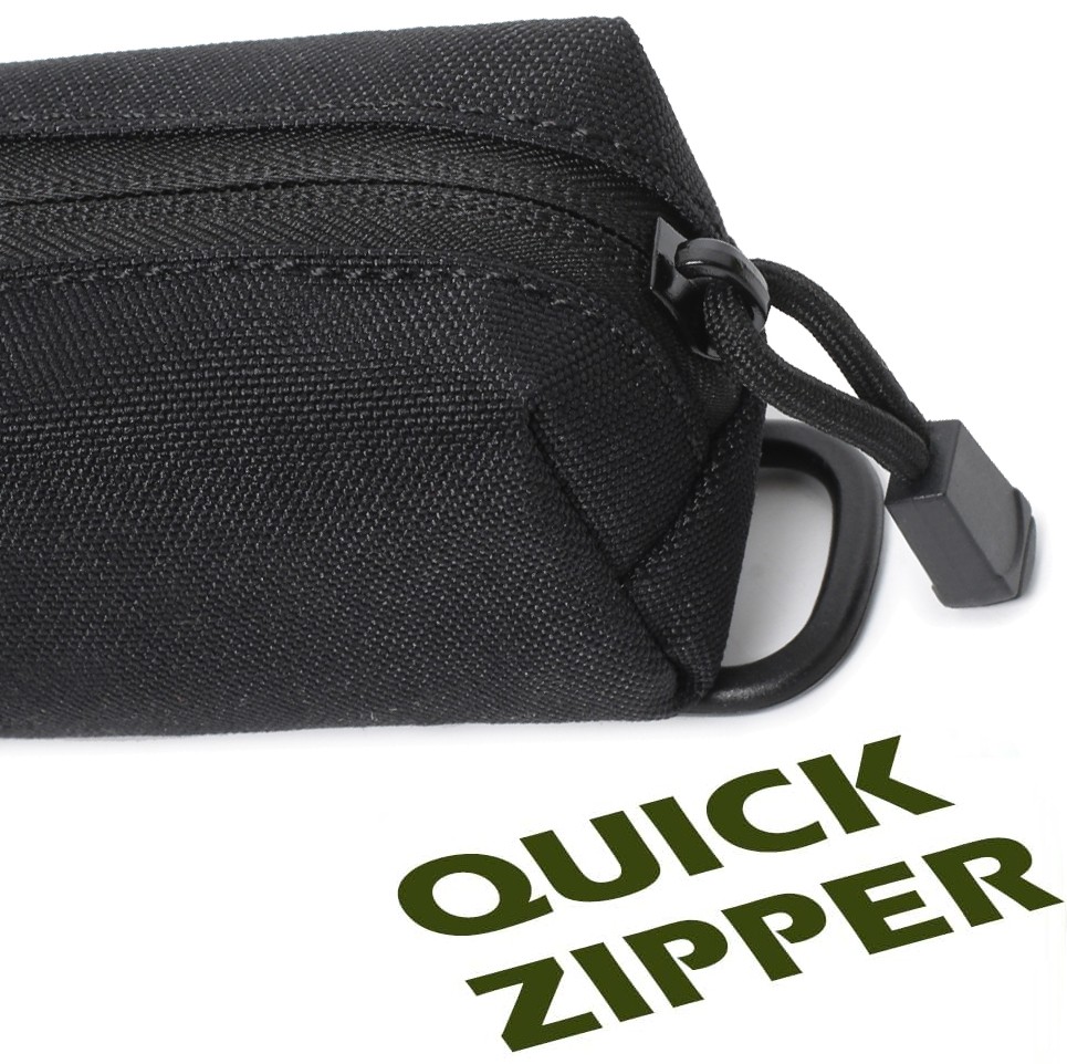 Tactical Compact EDC Pouch Utility Zipper Mini Pocket Organizer Bag for Camping