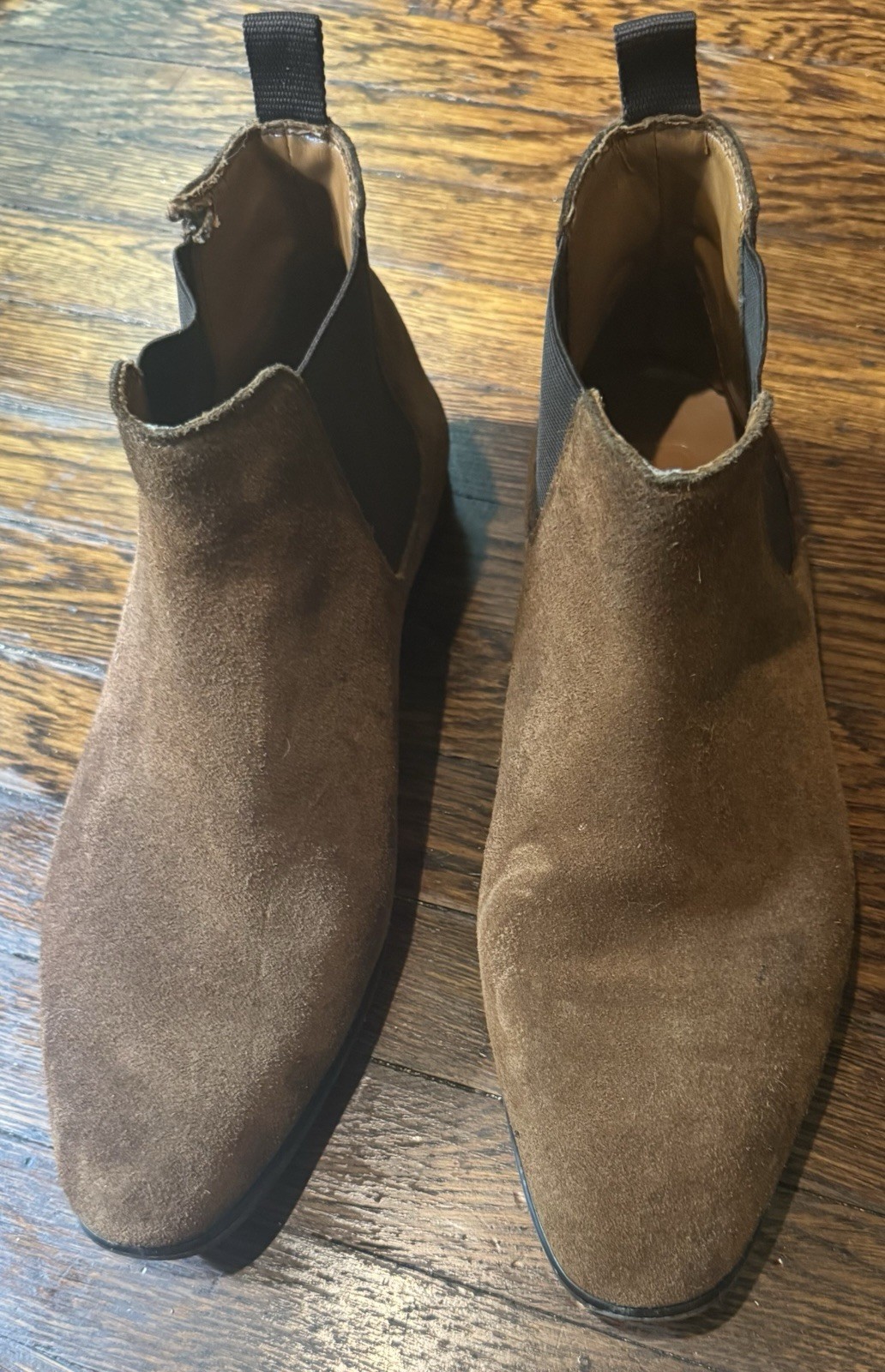 Brown Chestnut Suede Chelsea Boots | Men’s 11