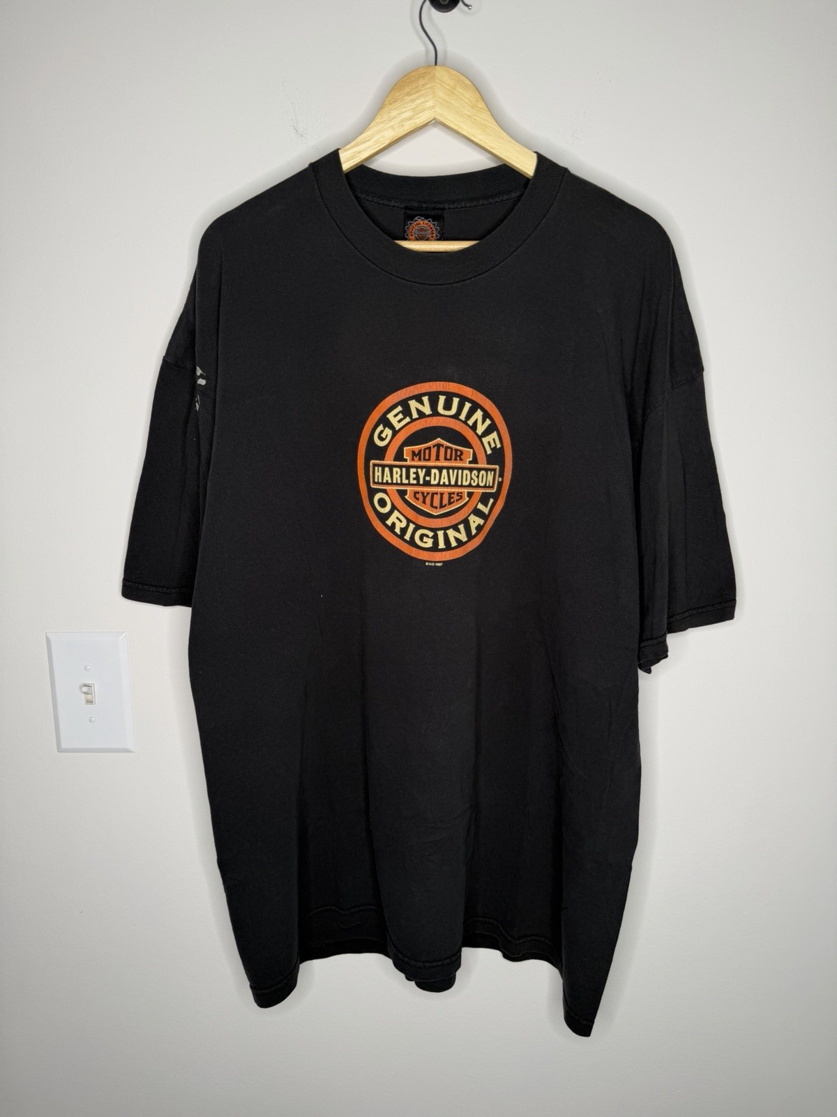 Vintage 90s Harley Davidson Genuine Original Faded Florida Biker T-Shirt XXL