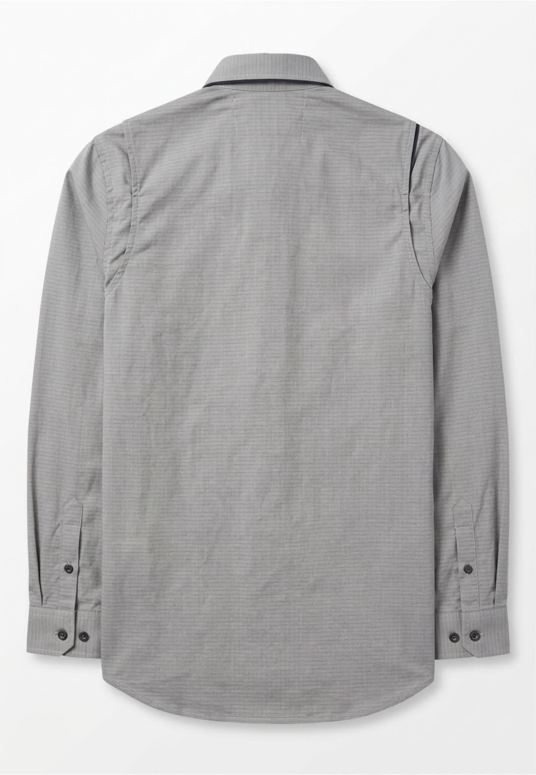 Carhartt Mens Long-Sleeve Button-Down Work Shirt, Gray