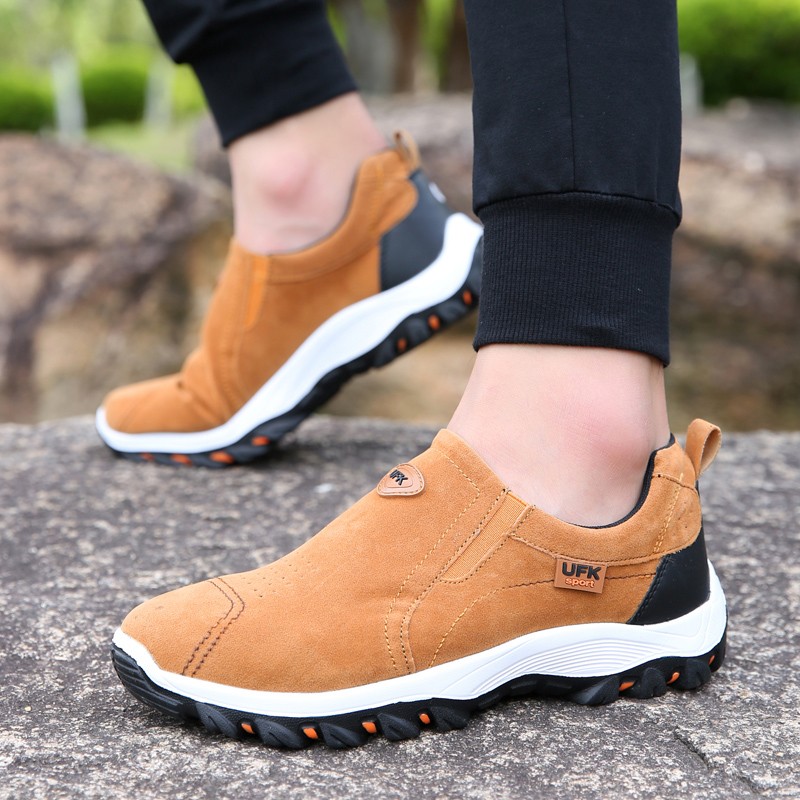 Men’s Slip On Athletic Shoes, Outdoor Hiking Sneakers, Casual Walking Footwear