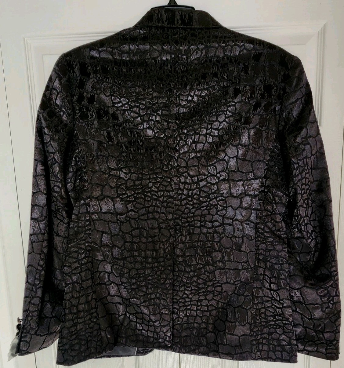 Wyston Duke Blackthorn Jacquard Crocodile Blazer Jacket Size 40R