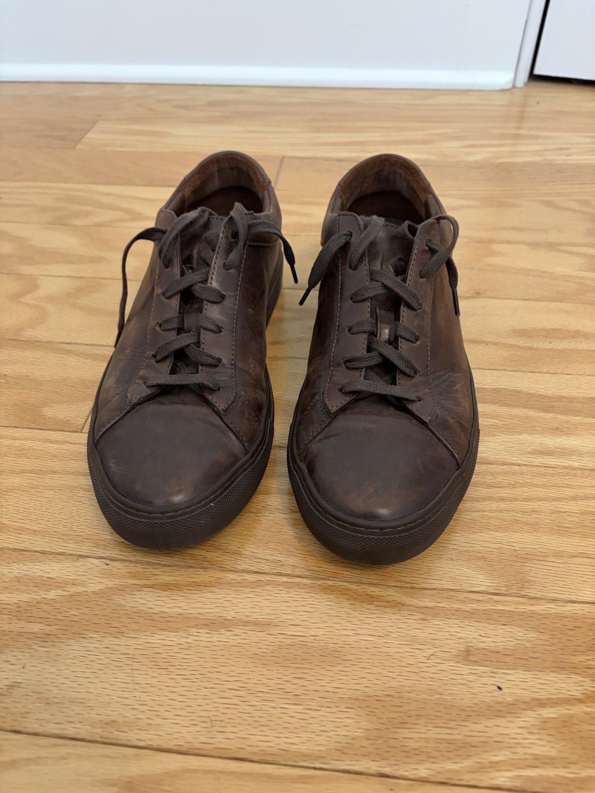 Koio Capri Men’s Size 10M Leather Sneakers Brown, Low Top, Italy, EU 43