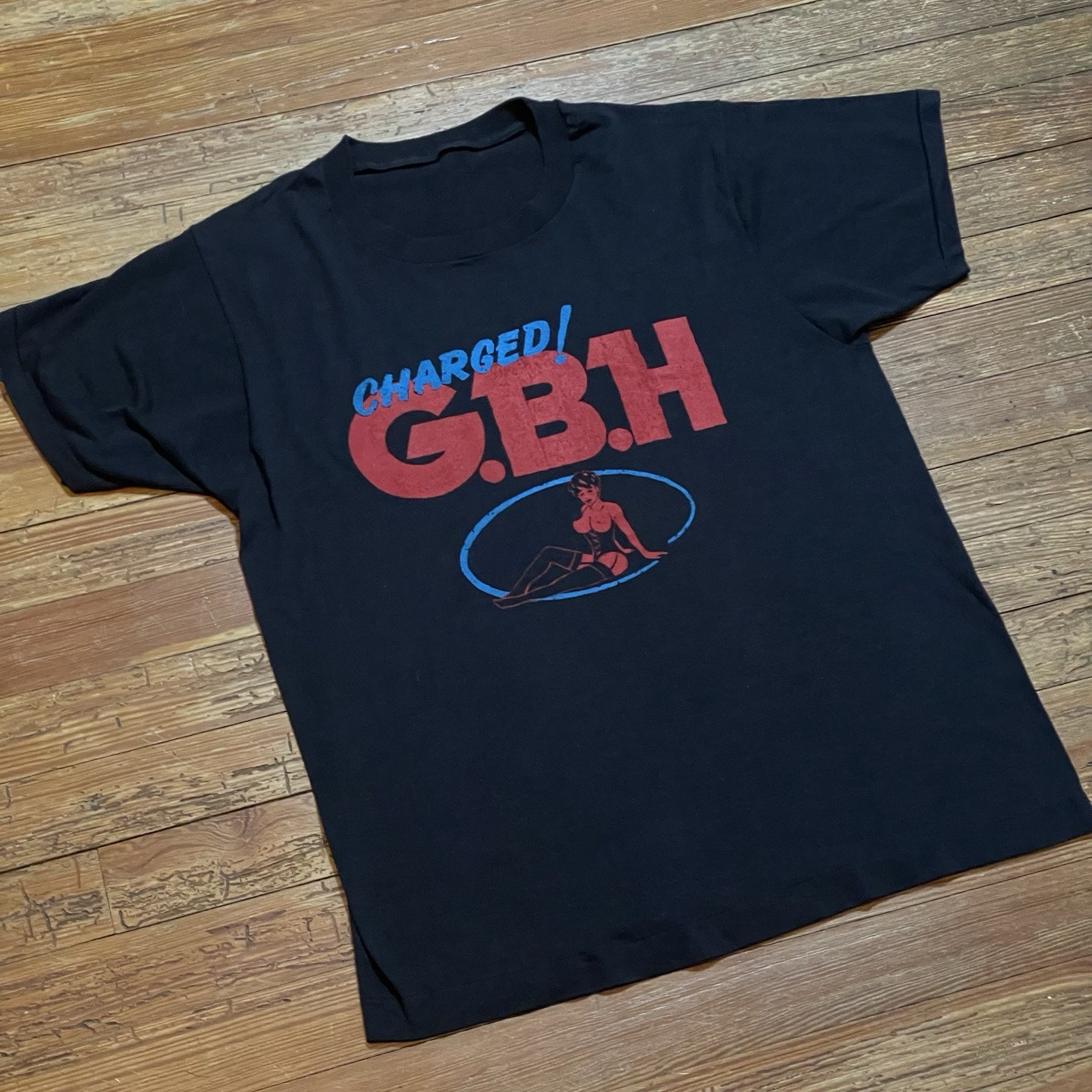 Vintage 80s GBH Shirt Band Tour Street Punk Hardcore UK 82 Size Medium/Large