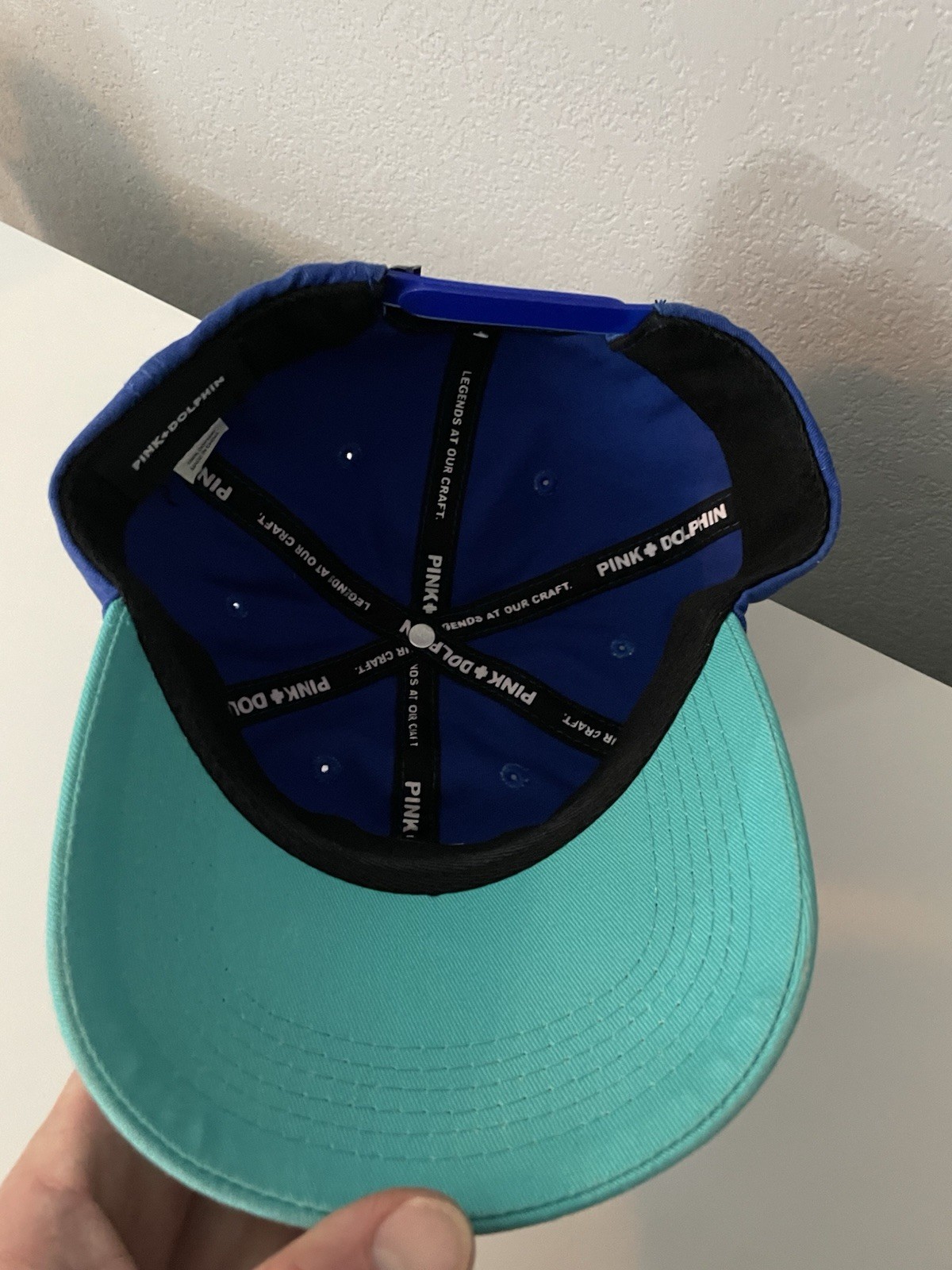 Pink Dolphin Dolphin Blue & Teal Adjustable Baseball Cap Hat