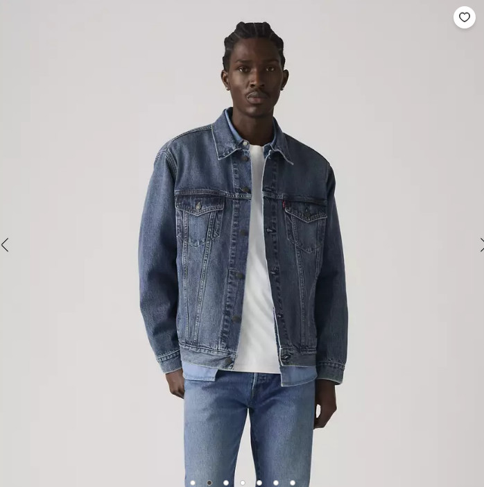 Levi’s Relaxed Fit Thermodapt Trucker Jacket – Friend Of Mine – Medium Wash NEW