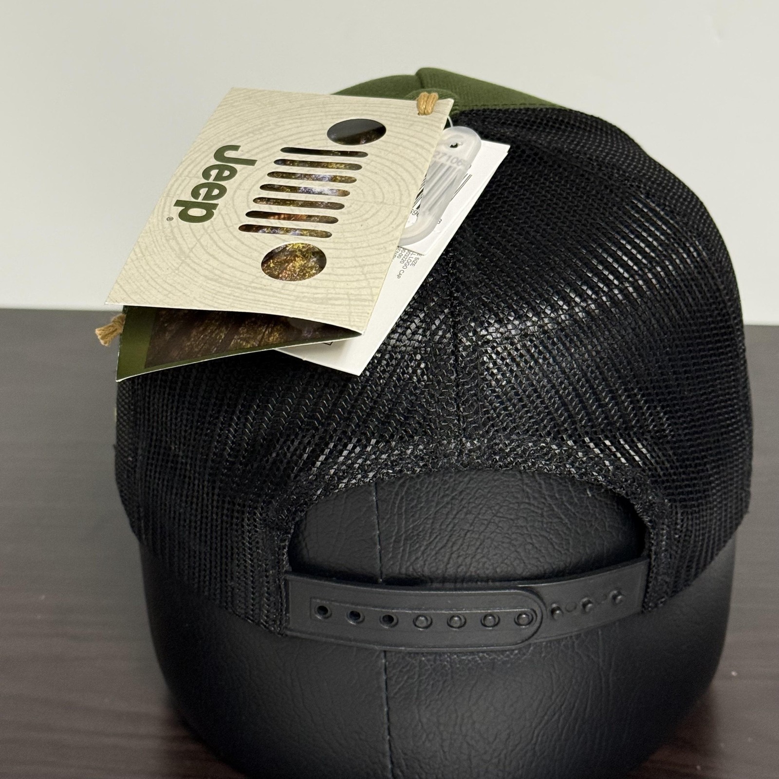 Jeep Grill Snapback Hat Green/Black Duck on Side Adult Adjustable Cap NEW!