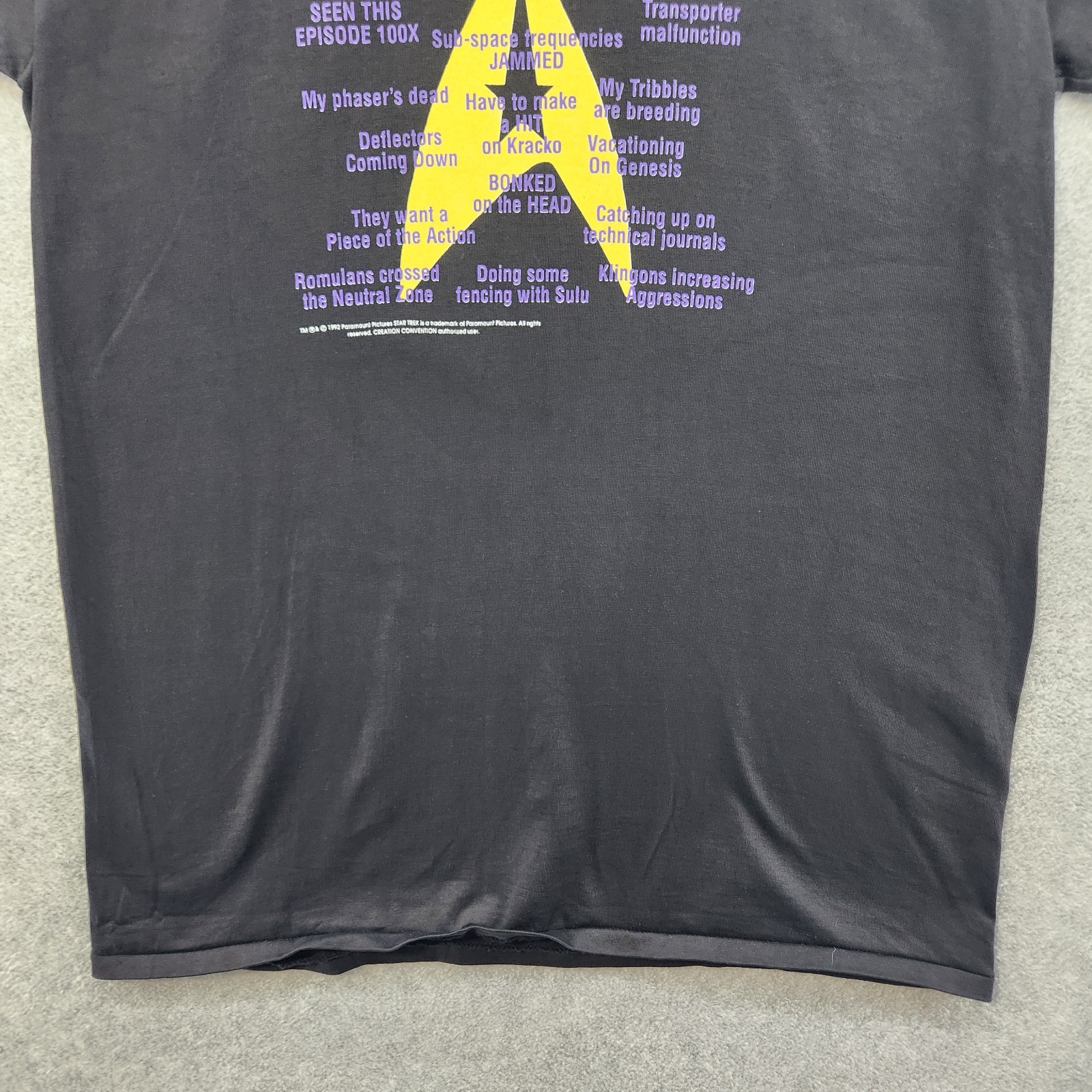 Horizon Vintage 1992 Star Trek Excuse Shirt Single Stitch Multicolor Men S Large