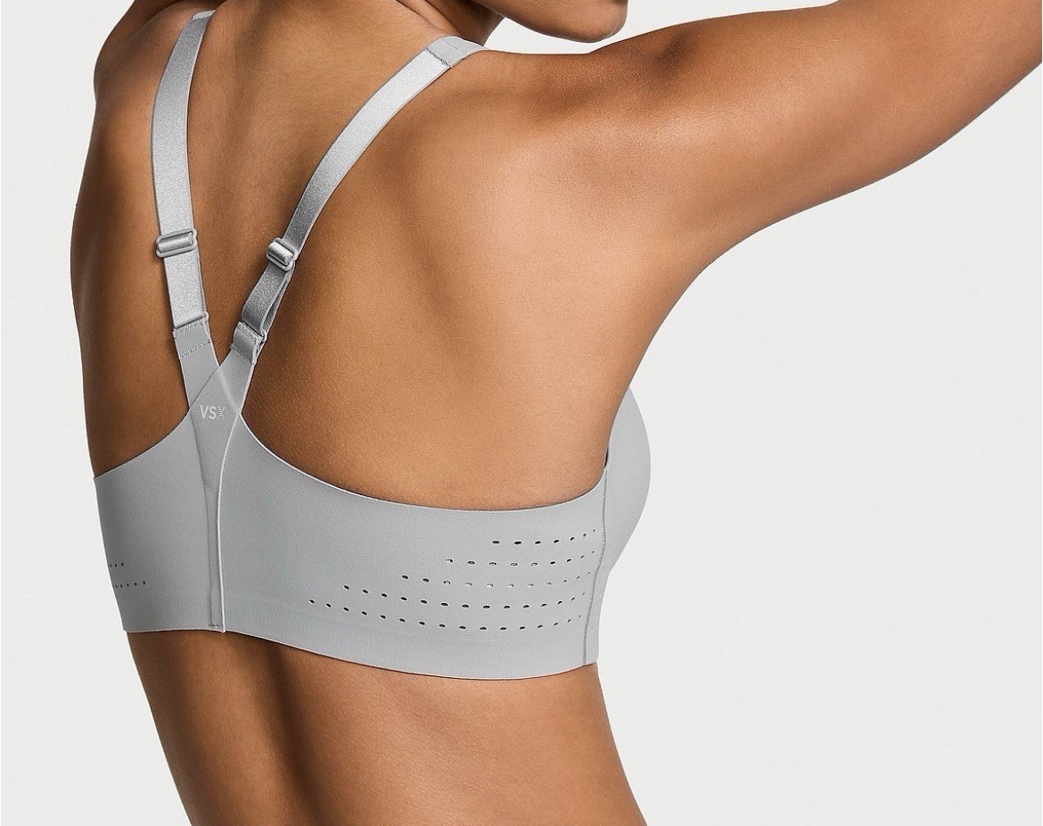 Victoria’s Secret Featherweight Max Front Close Sports Bra Gray Pick Your Size
