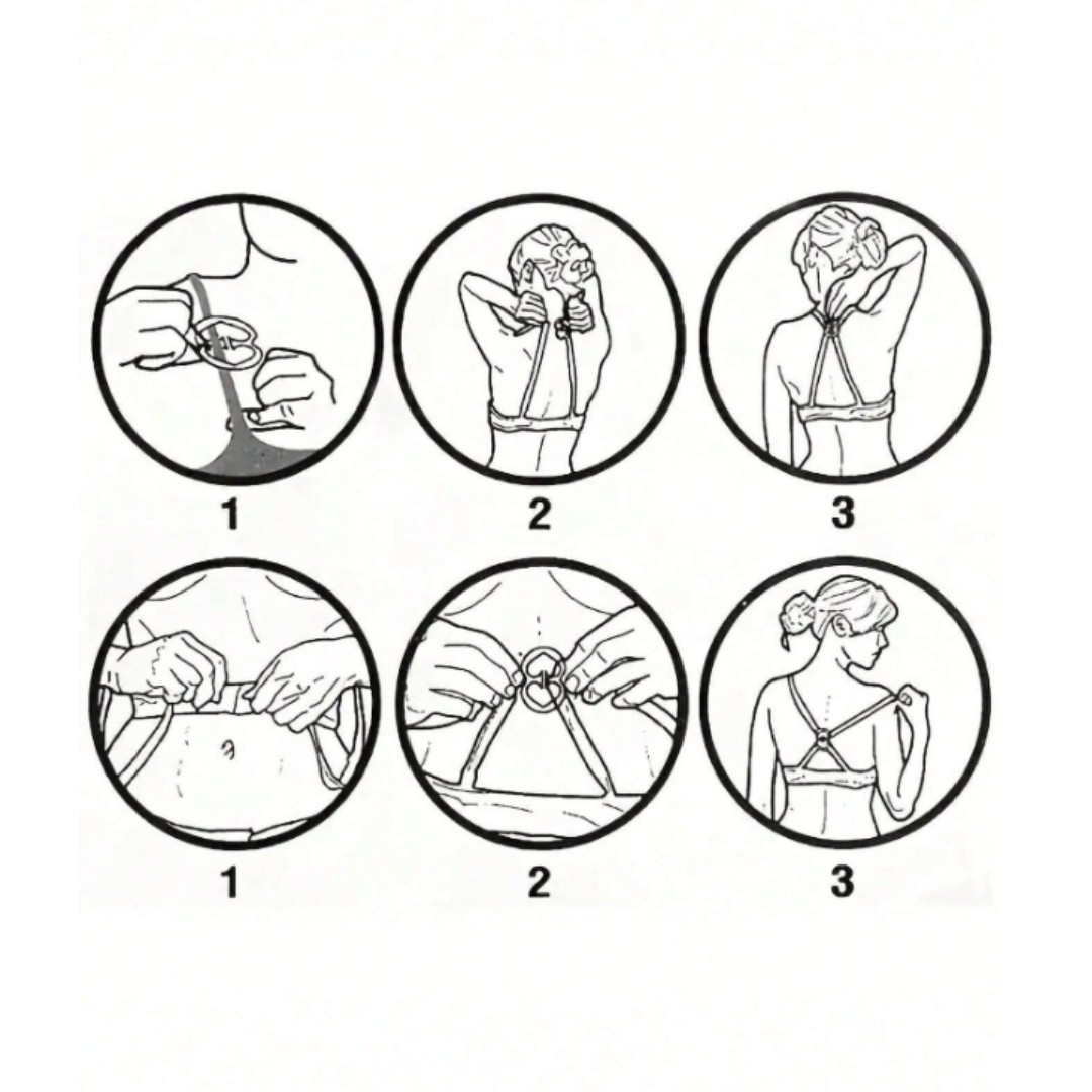 4 Pcs Women Bra Strap Holder Clips for Racerback Anti-Slip Bra Cross Back Clips