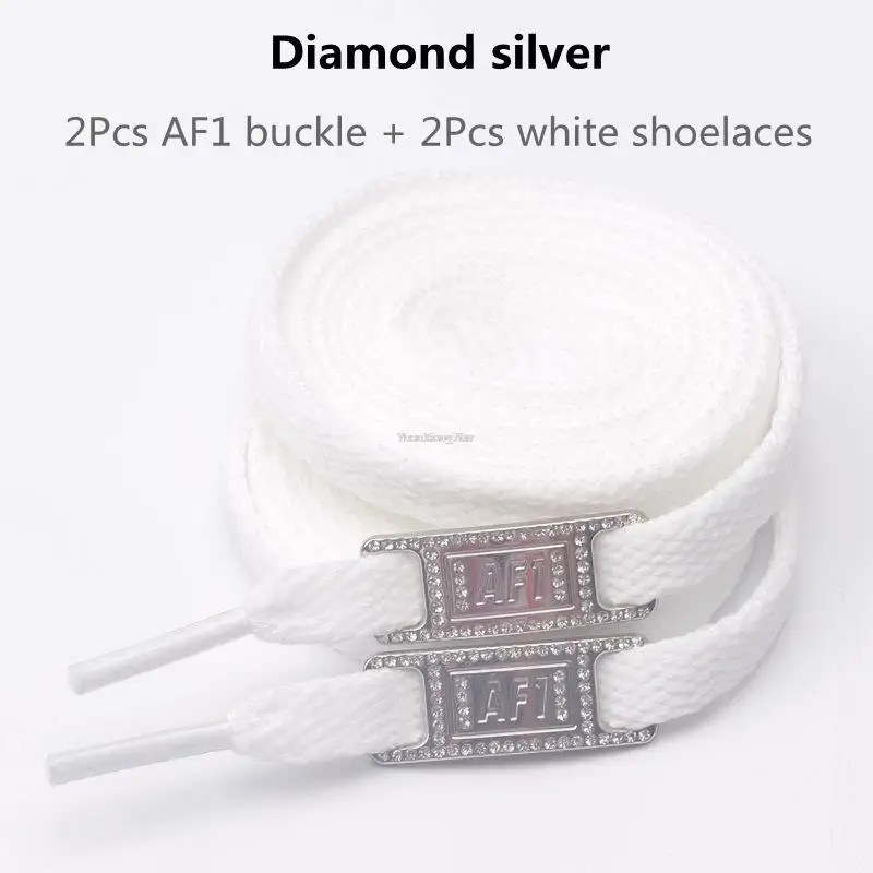 New AF1 Shoelaces Combination White Flat Laces and Shoe Decoration Suit Sneaker