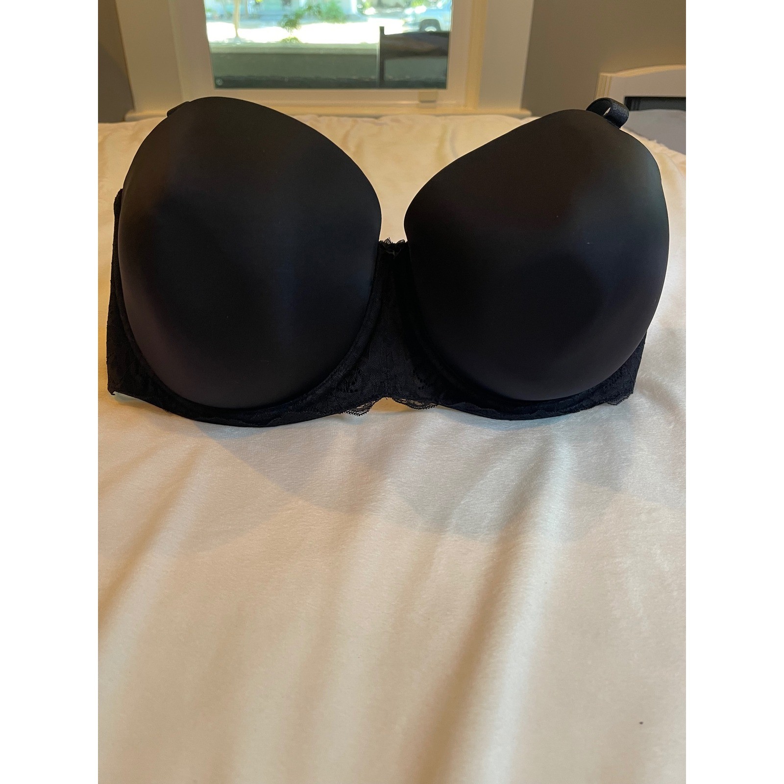 Torrid Curve Black Lace Multi-Way Strapless Bra 44DDD Plus Size Underwire 44 DDD