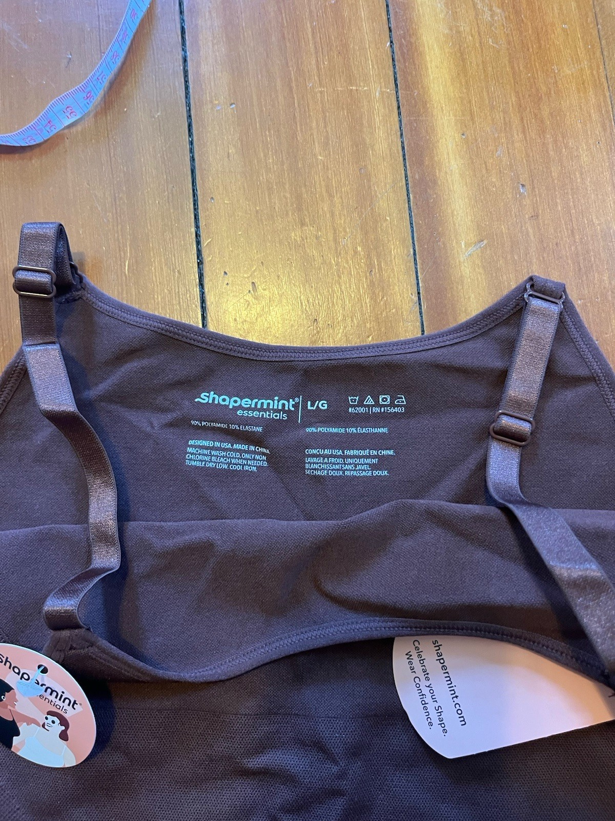 Shapermint Cami Shape Wear Size L Brown