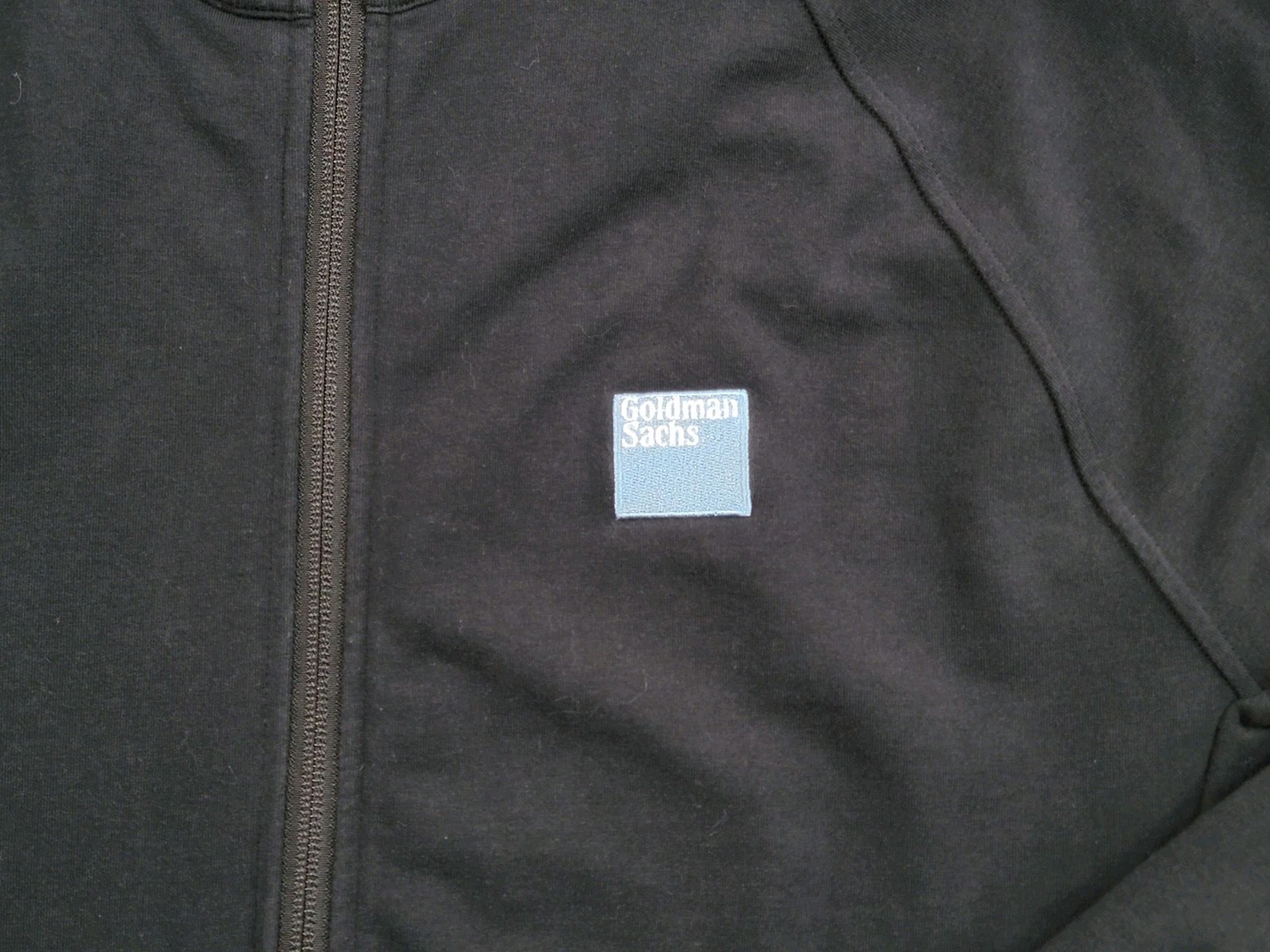 Lululemon Hoodie Goldman Sachs Logo Wallstreet Black Full Zip Men Large