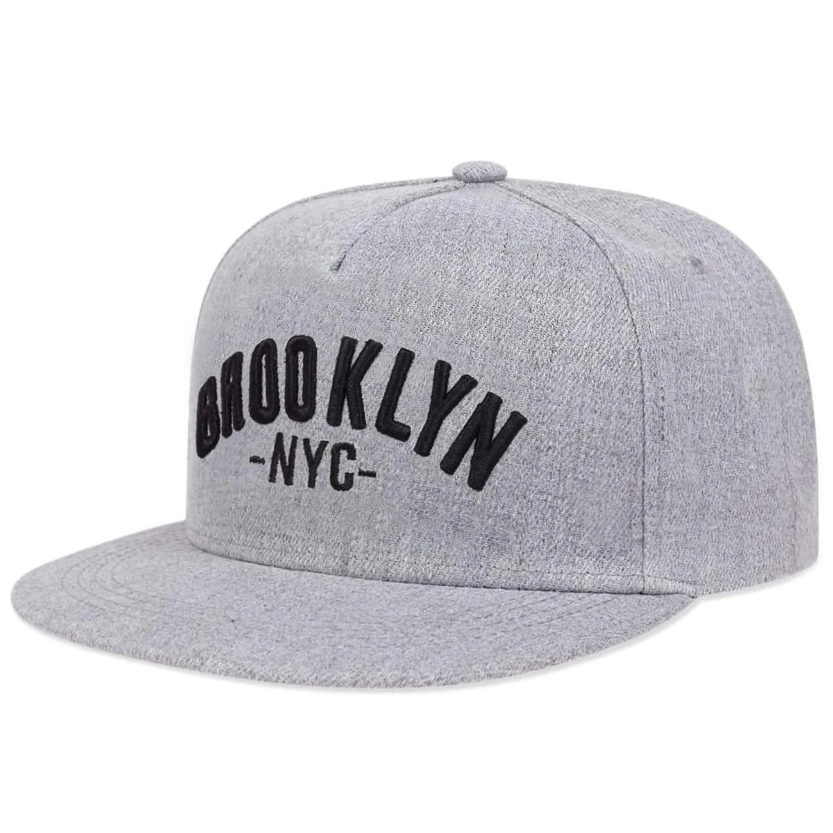 Brooklyn NYC Snapback Hat–Flat Brim Streetwear New York NY Cotton Baseball Cap
