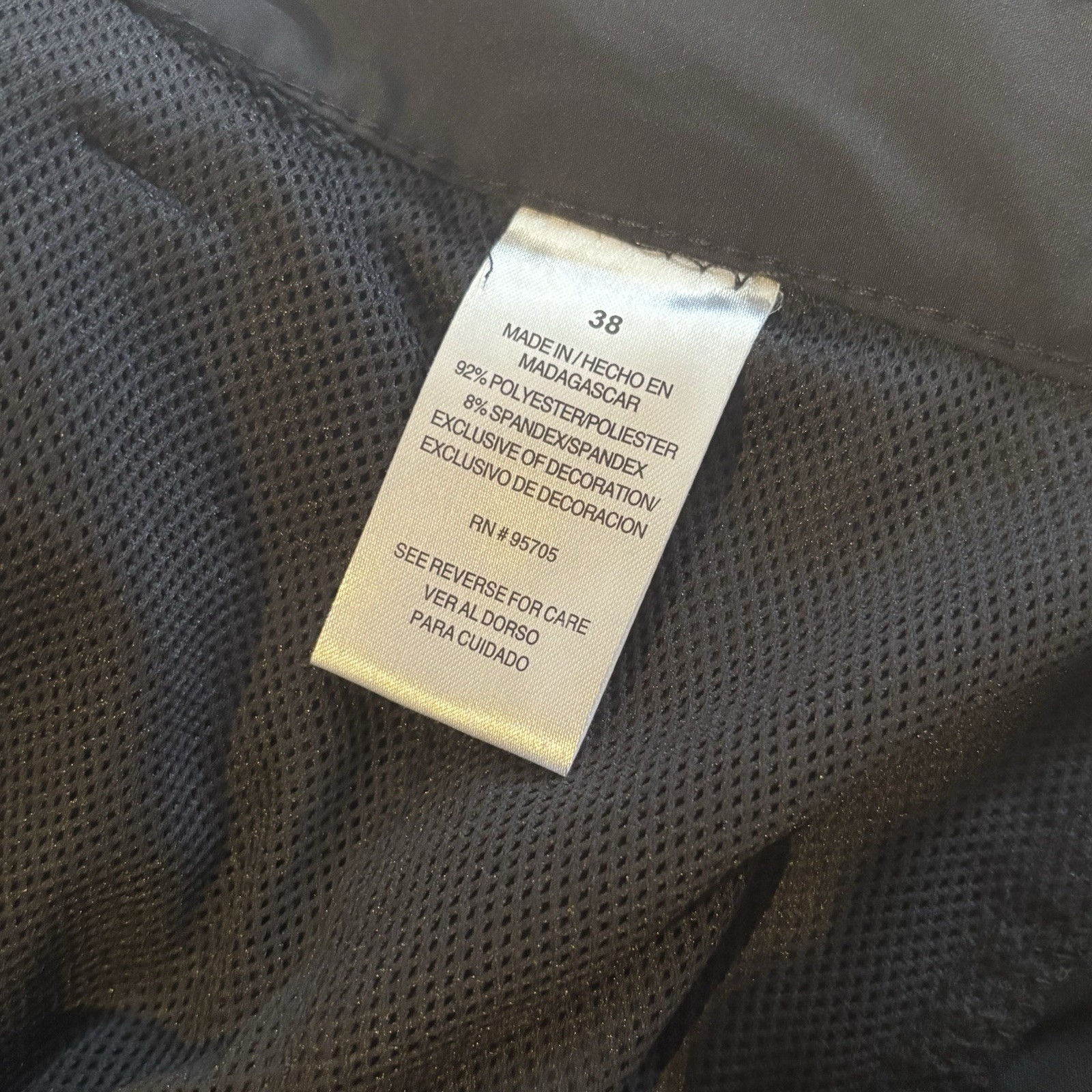 IRON CO Men’s Black Cargo Shorts Mesh Polyester/Spandex Buckle Belt Pockets