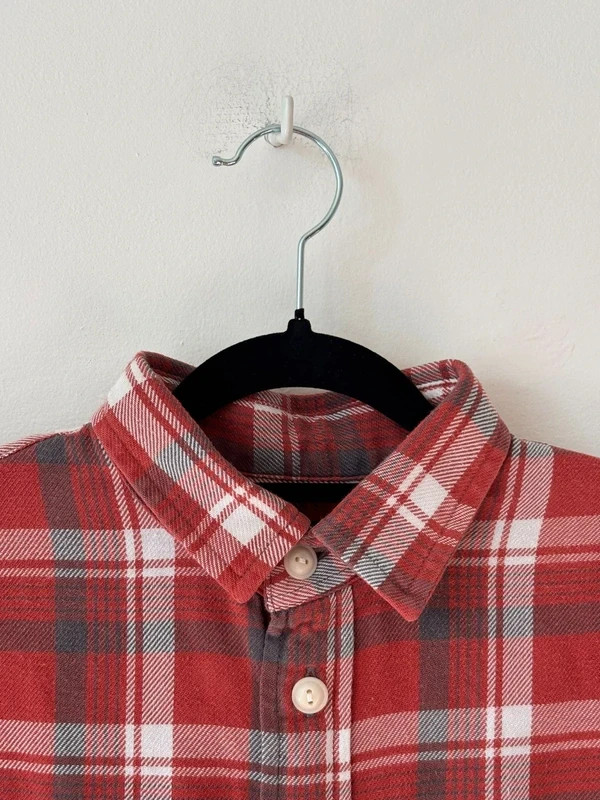 Polo Ralph Lauren Women’s Red Check Shirt Cotton Logo Button Up UK 8