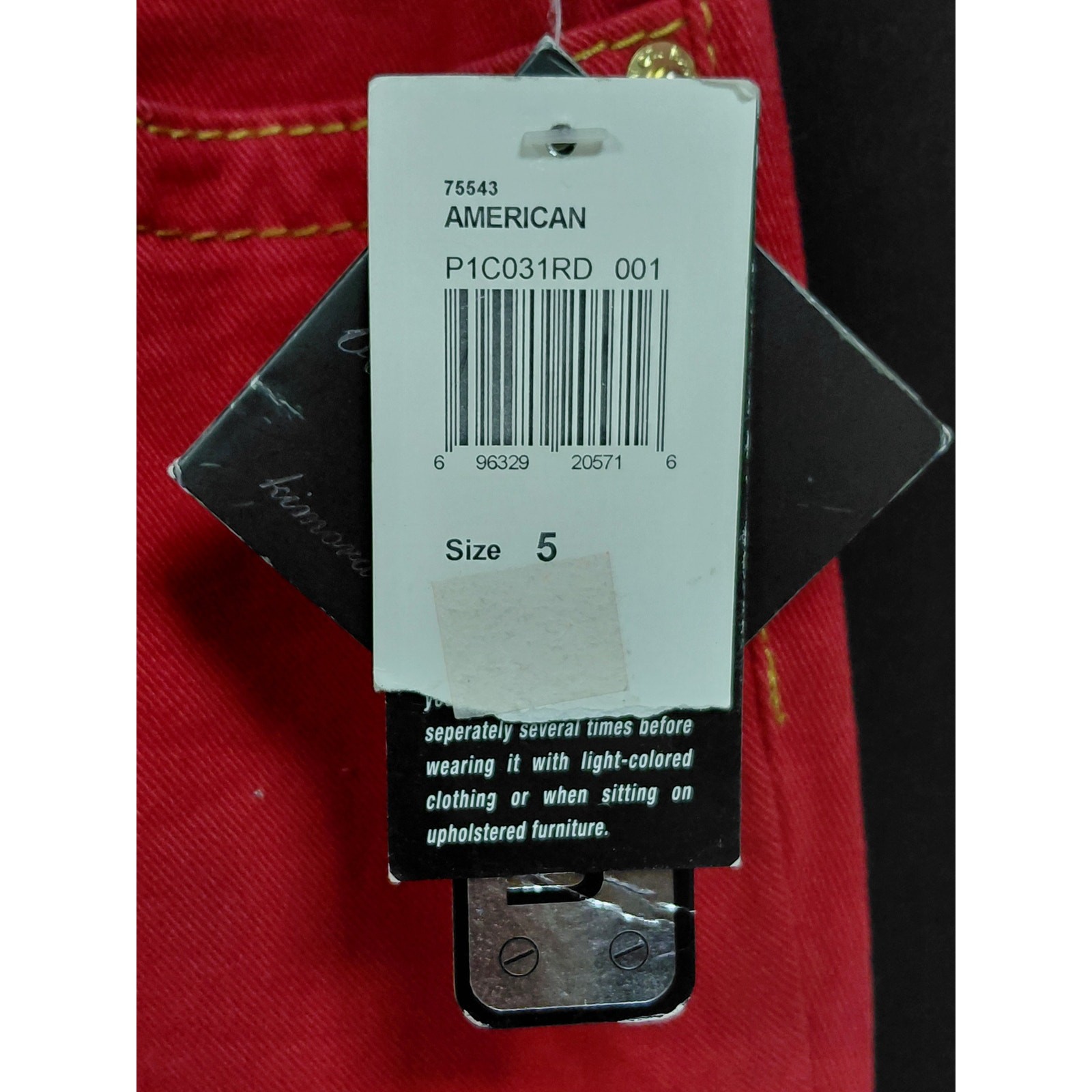 NWT Baby Phat Stretch Red Jeans Mid (10-12 in) Regular Denim Women Size 5