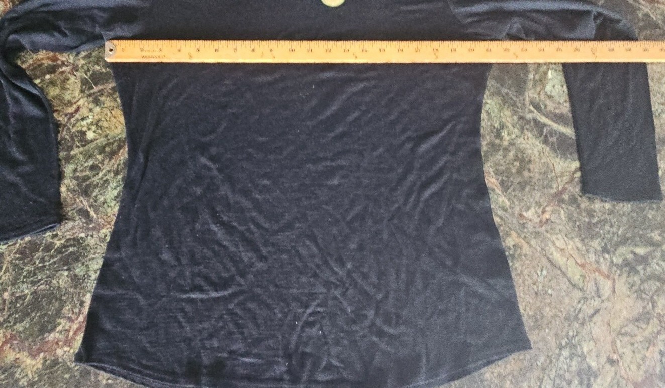 Seg’ments L/S Merino Wool Thin Base Layer Top Machine Washable NWT Black XL~☆