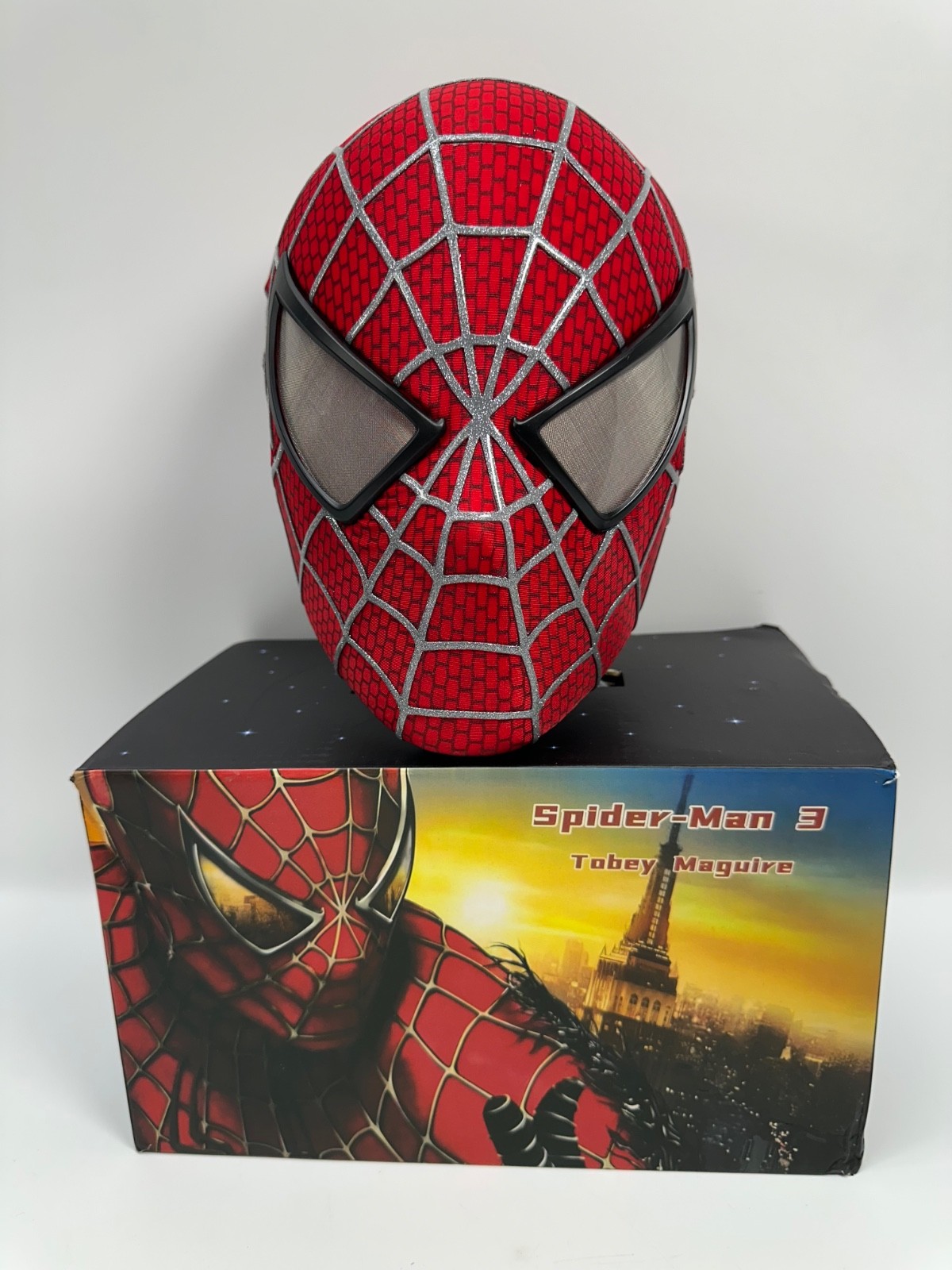 Movie Spider-Man Tobey Maguire Halloween Cosplay Mask Full Face Headgear Props