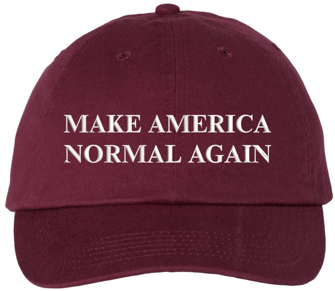 Make America Normal Again Embroidered Dad Hat | Funny Political Baseball Cap