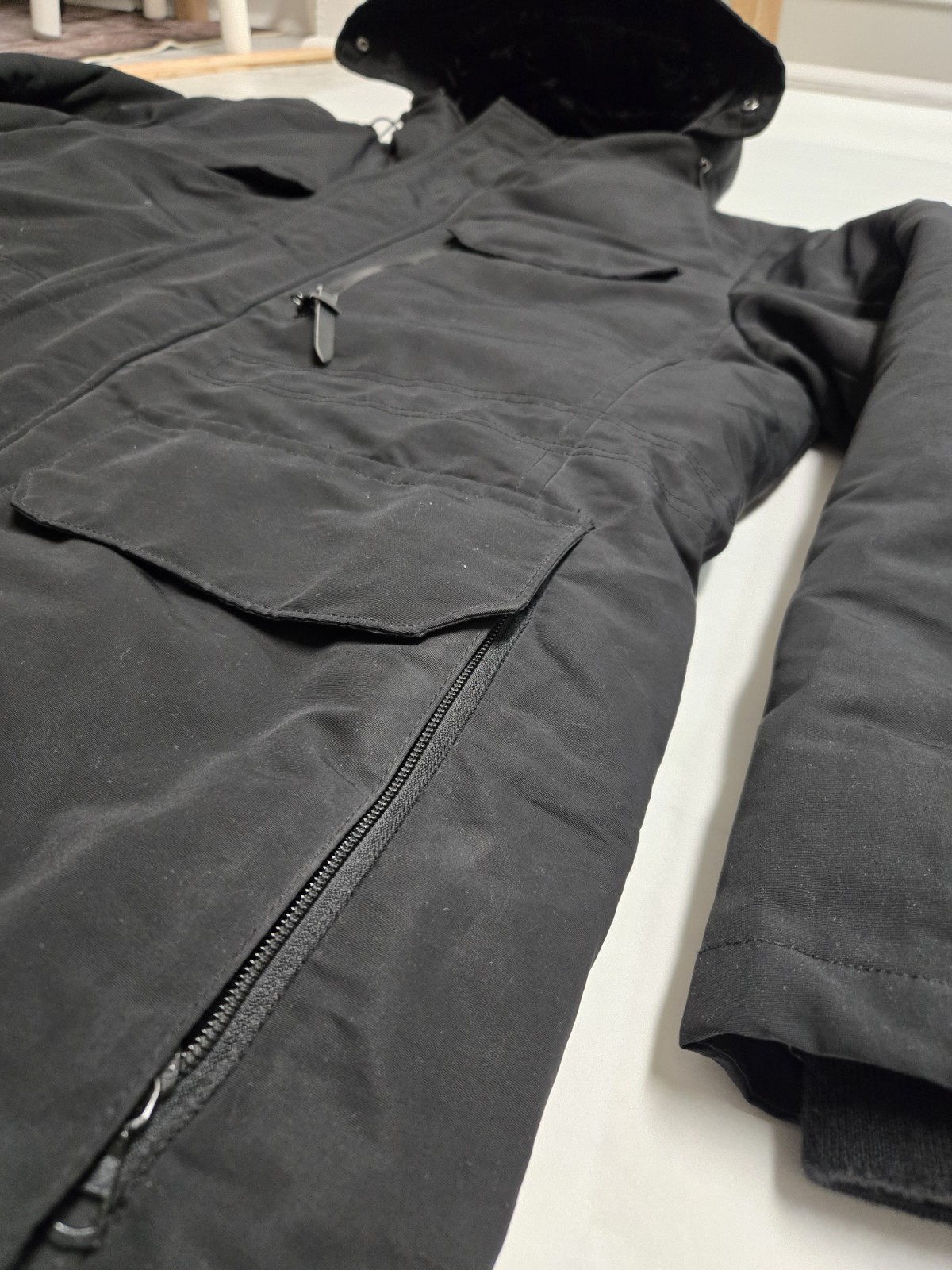 Uniqlo Hybrid Parka Men’s Size Large Black Hooded