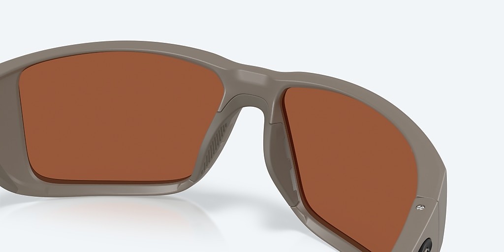Costa Del Mar Blackfin Pro Matte Olive Shale/Green Mirror 580G Polar Sunglasses