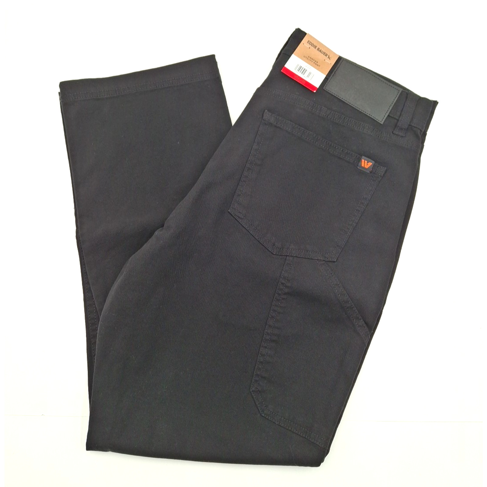 Eddie Bauer Men’s Canvas Utility Stretch Pants – Black – Size: 34×30 – NWT!