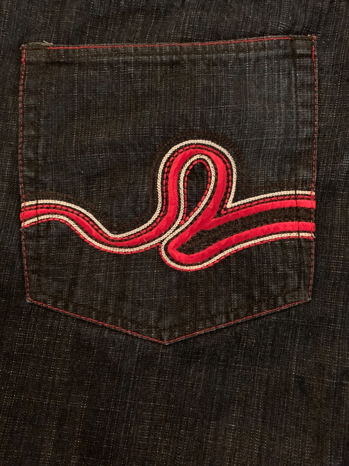 NEW RR Denim men’s all seasons jeans pants color black embroidery pockets 44×32