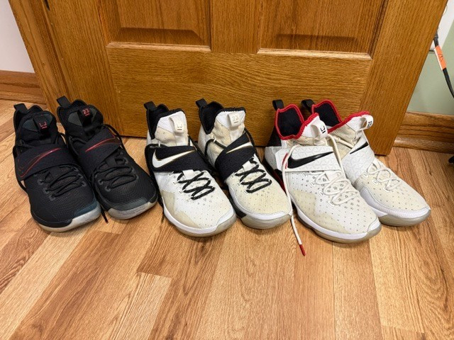 Nike Lebron James 14 (3 pairs) – See description for sizes